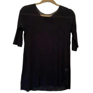 classic Yigal Azrouel black viscose tee